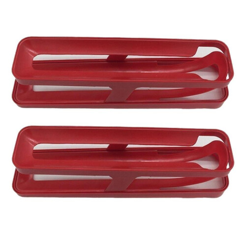 2Pcs Automatically Rolling Fridge Egg Container Sturdy for Pantry Countertop
