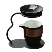 (Style B, Black) Ceramic Tea Infuser Loose Leaf Tea Leaking for Tea Table Kitchen Collections Style A