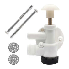 (As show, One size) For Sealand RV Water Valve Assembly Trailer Toilet Repair Kit EcoVac Vacuflush Pedal Flush Toilets