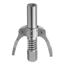 (As show, One size) 10000 PSI Grease Tool Coupler Double Handle Stainless Oil Injector Nozzle Heavy-Duty Quick Lock NPT