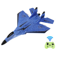 (As show, One size) RC Airplane with Light Model Aircrafts EPP Foam Fighter Rechargeable Gliding Airplane