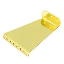 (12cmx8.0cmx2.4cm, Gold) Guitar Tailpiece Bridge Accessories Electric Bass Bridge Tailpiece Durable 6 Strings Metal for Jazz Guitar Replacement Parts
