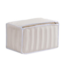 (34x16x19cm, Beige) Shoe Laundry Bag Zipper Shoe Washing Bag for Flat Shoes Tennis Shoes Hosiery Pink