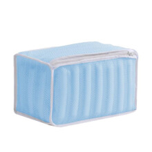 (34x16x19cm, Blue) Shoe Laundry Bag Zipper Shoe Washing Bag for Flat Shoes Tennis Shoes Hosiery Pink