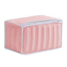 (34x16x19cm,Pink)Shoe Laundry Bag Zipper Shoe Washing Bag for Flat Shoes Tennis Shoes Hosiery Pink