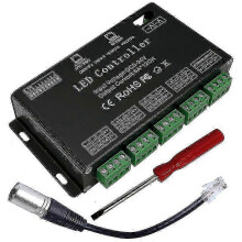 (As show, One size) 12 Channel Decoder RGB LED Controller 60A PWM DMX512 Dimmer Driver for RGB and LED Module Light DC1