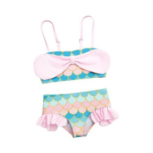 (As Described, 90cm) Two Piece Girl Swimsuit Bikini for Water Parks Bathing Water Activities 90cm
