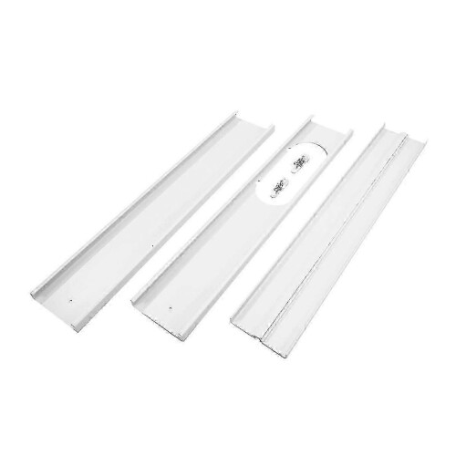 (As show, One size) Portable Window Adaptor Window Slide Kit Plate Adjustable Air Conditioner Window Kit Practical Slide Plate Wind Shield 1