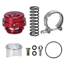 (As show, One size) Turbo Blow Off Valve 50mm BOV 6/18/24PSI Spring V Shape Flange Universal Aluminum Turbocharge Pipe~1054