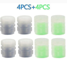 (As show, One size) Automobile Tire Luminous Valve Cap Luminous Valve Cover Electric Motorcycle Valve Core Tire Vacuum Universal Valve Core Cover