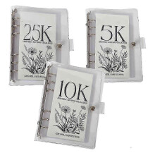 (As show, One size) 5k/10k/2.5k Savings Challenges Book 12 Month Money Saving Binder 12 Month Savings Challenges Easy and Fun Way to Save