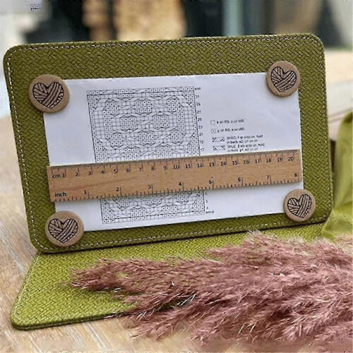 (As show, One size) Chart Holder Knitting Tool, Knitting Tool Accessories Chart Holder,Knitting Pattern Holder,Crochet Pattern Holder Pink 2