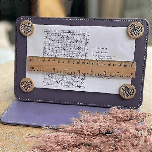 (As show, One size) Chart Holder Knitting Tool, Knitting Tool Accessories Chart Holder,Knitting Pattern Holder,Crochet Pattern Holder Pink 1