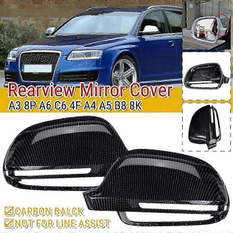 (As Show, One Size) Reversing Mirror Housing Rearview Mirror Cover Rearview Mirror Cover Car For Q3 Sq3 A8 D3 S4 S5 S6 4633396557689