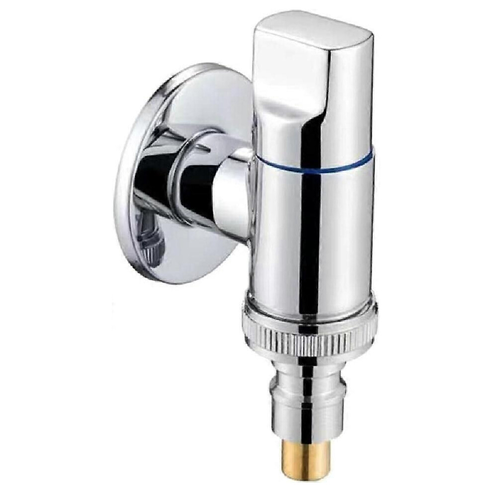 (As Show, One Size) Washing Machine Faucets Soild Brass Single Cold Wall Mounted Garden Mops Swimming Pool Faucet Household Automatic Water Shutoff Va 4632597889216