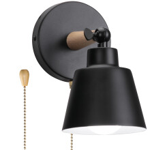 Modern Wall Light E27 Minimalist Retro Wall Sconce Nordic Indoor Wall Lamp Black For Bedroom Office Corridor Hallway