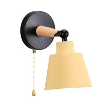 Modern Wall Light E27 Minimalist Retro Wall Sconce Nordic Indoor Wall Lamp Yellow For Bedroom Office Corridor Hallway