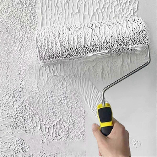 (As show, One size) Wall Roller Easy to Handle Wall Brush Wall Roller Durable for Precise Plaster Application Replace Trowels & Rakes 2