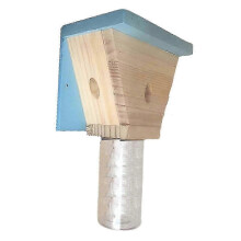 (As show, One size) Wood Carpenter Bee Trap for Outside - Wood Boring Bee Trap - Best Bee Trap - Nature Shed Style Carpenter Bee Traps