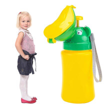 (As show, One size) Portable Baby Children Travel Urinal Potty Sanitation and Leak-proof Children Emergency- Potty Urinal
