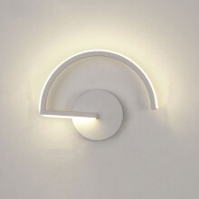 Led Wall Light White Modern Simple Wall Lamp Led Indoor Wall Sconce for Living Room Corridor Bedroom Cafe Garden (Warm White)