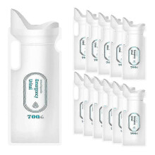 (As show, One size) 12PCS Disposable Urine Bags, 700ML Urine Bags for Travel Camping Emergency and Traffic Jam, Pee Bag