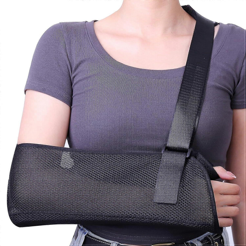 (As show, One size) Arm Sling Shoulder Immobilizer, Medical Shoulder Sling with Detachable Support Plate for Right Left Arm, Arm Brace for Shoulder In