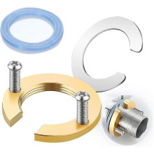 (As show, One size) Other Faucet Accessories Faucet Fixing Kit, Faucet Fixing Kit Faucet Accessories Faucet Installation Tool, Fit Faucet and Sink Perfectly (Gold)