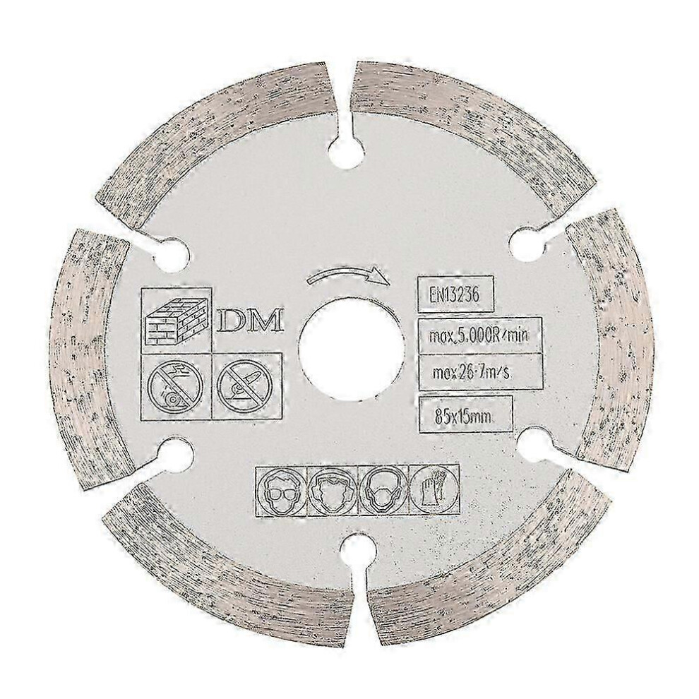 (As Show, One Size) 85Mm X 15Mm Diamond Circular Cut Saw Woodworking Rotary Tool Cutting Disc 4632480870147