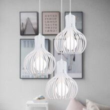 Lampadari A Sospensione Retrò Lampadario Creativo Regolabile In Altezza 3 Luci Plafoniere Industriale Antica Presa E27 Bianca