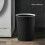 (As show, One size) Plastic Small Trash Can Wastebasket, Garbage Container Basket(black) 4