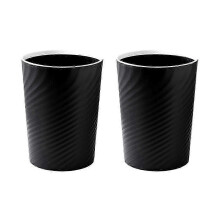 (As show, One size) Plastic Small Trash Can Wastebasket, Garbage Container Basket(black)