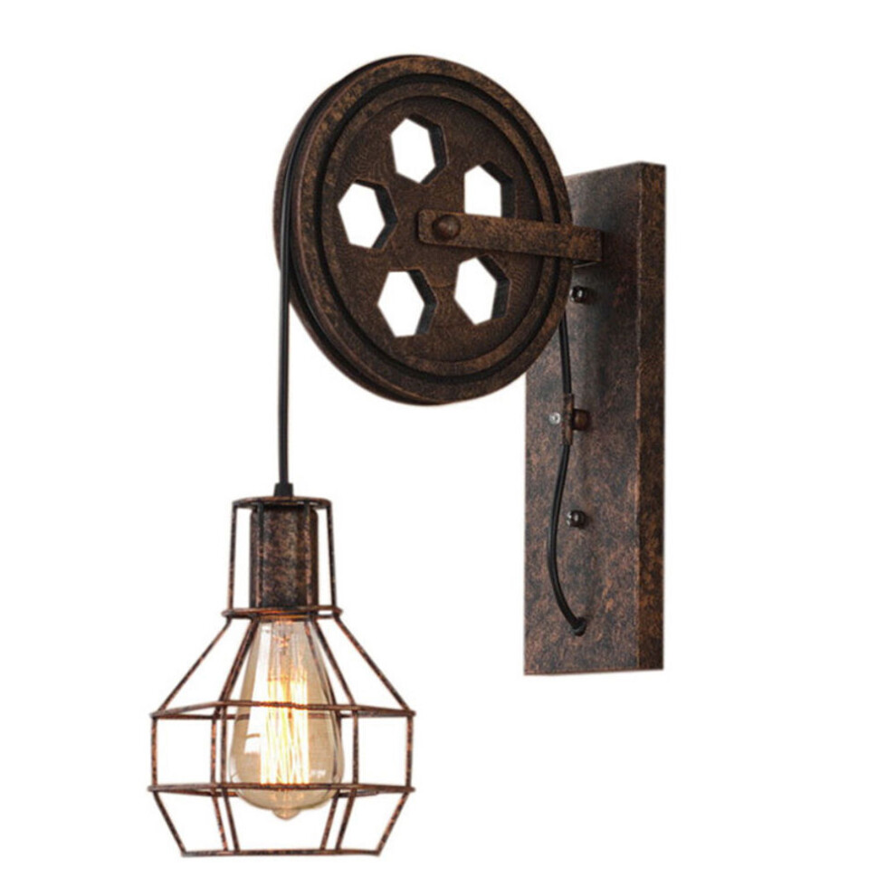 Applique Murale Rétro Applique Murale Intérieure en Métal Lampe Murale Vintage Pour Allée Loft Couloir E27