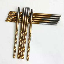 (10pcs golden) 10Pcs Drill Bit Set High Speed Steel Twist Drill Set Metal Punching Tool Woodworkingtools 1-10Mm