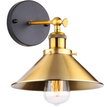 Ø22CM Retro Moderne Wandleuchte Innen Vintage Wandleuchte Metall Einfache Wandleuchte (Gold) E27 Birne Für Innenbeleuchtung