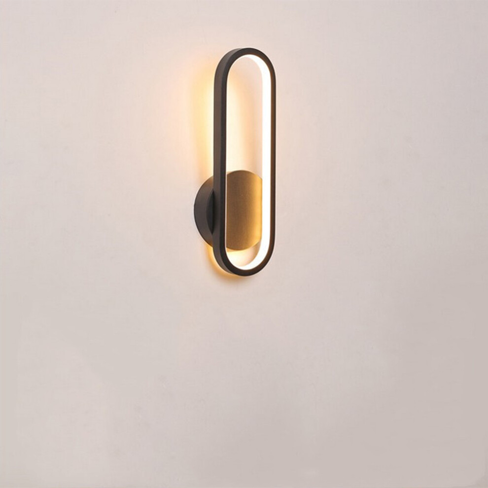 Applique Murale Moderne Applique Murale Créative Noire Chaud Applique Murale D'Intérieur Led Blanche 3000K, Pour Couloir, Escaliers, Salon, Chevet