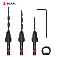 (5PCS) Ezarc 8/5Pcs Countersink Drill Bit Set Tapered Drill Bits Counter Sinker Set 1/4" Hex Shank Pilot Screw Hole Set For Woodworking