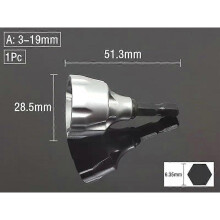 (A-1Pc 3-19mm) 3-19Mm Deburring External Chamfer Tool Stainless Steel Metal Drilling Tool Remove Burr Clean Bolt Tools Hex Tool Accessories