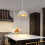 Creative Personalized Chandelier 30CM Indoor Ceiling Light E27 Retro Pendant Light Modern Grey Pendant Lights 3