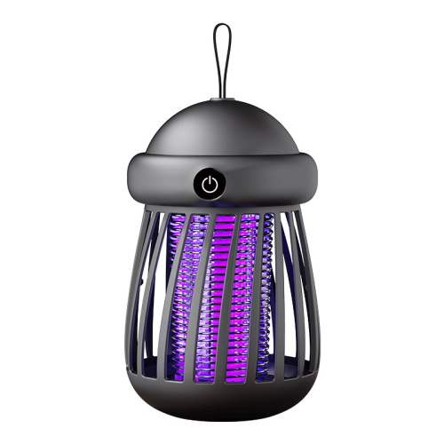 2-in-1 Portable USB Rechargeable Handheld Mosquito Killer(Black)