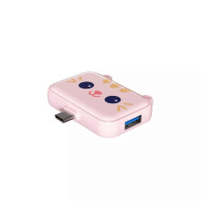 (BC3C Pink) Cute USB Hub Type C To HDMI USB3.0 PD 60w Charger Multi Splitter Adapter Dock For Smartphones Laptops Computer PC Accessories