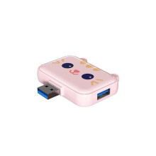 (BC3A Pink) Cute USB Hub Type C To HDMI USB3.0 PD 60w Charger Multi Splitter Adapter Dock For Smartphones Laptops Computer PC Accessories