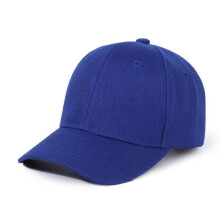 (Blue) Kids Snap Back Baseball Cap Solid Color Spring Summer Hip Hop Boy Hats Sun Caps Adjustable Breathable Outdoor Travel Kids Hats