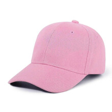 (Pink) Kids Snap Back Baseball Cap Solid Color Spring Summer Hip Hop Boy Hats Sun Caps Adjustable Breathable Outdoor Travel Kids Hats