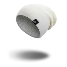 (White Z-no ear) Cat Ear Patch Knitted Hat Couple Knitted Piglet Wool Hat Cold Hat Autumn Winter Warm Hat Beanies Hat Cap Hip Hop Women Hat