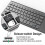 (Black) 2.4GHz Wireless Keyboard with Number Touchpad Mouse 2 In 1 Thin Numeric Keypad for Android Windows Desktop Laptop PC TV Box 5