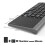 (Grey) 2.4GHz Wireless Keyboard with Number Touchpad Mouse 2 In 1 Thin Numeric Keypad for Android Windows Desktop Laptop PC TV Box 4
