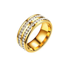 (11, 02 gold) Men/Women Couple Stainless Steel Wedding Rings Titanium Engagement Band 5-13 Hot