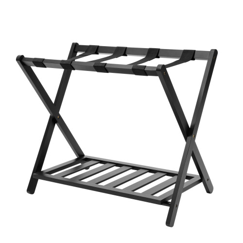 2 Tier Luggage Rack Folding Suitcase Stand Suitcase Holder