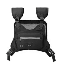 (Style two Rig Bag) Fashion Tactical Chest Bags For Woman Functional Bullet Hip Hop Vest Streetwear Bags Unisex Black Chest Rig Bag Nylon Waist Pack